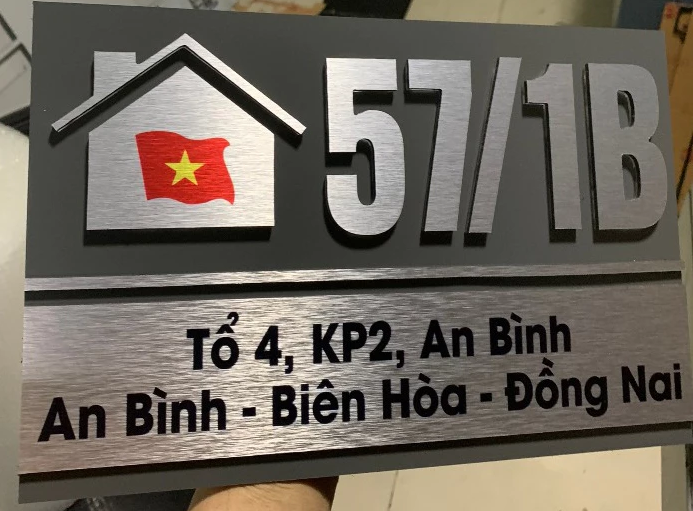 [SN-Alu-Mẫu 15] In bảng số nhà bền, đẹp