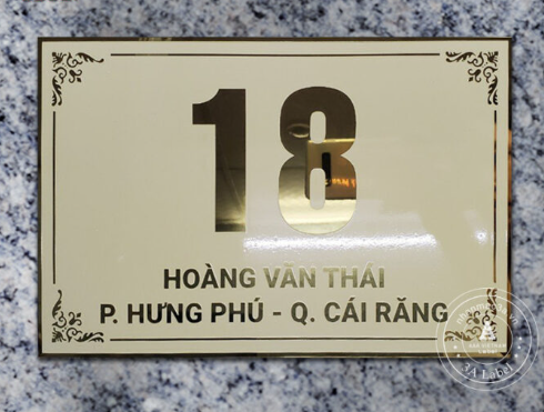 [SN-Inox-Mẫu 25] In bảng số nhà bền, đẹp